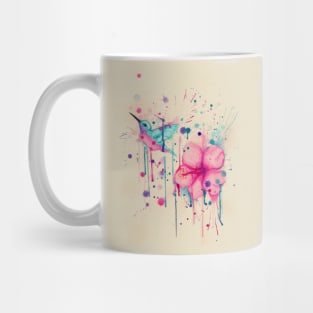 Hibiscus Hummingbird Mug